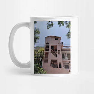 pretty pink building Mug